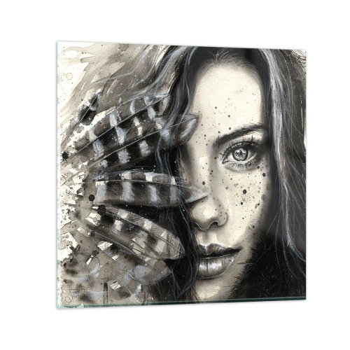Quadro em vidro - Beleza selvagem - 50x50 cm