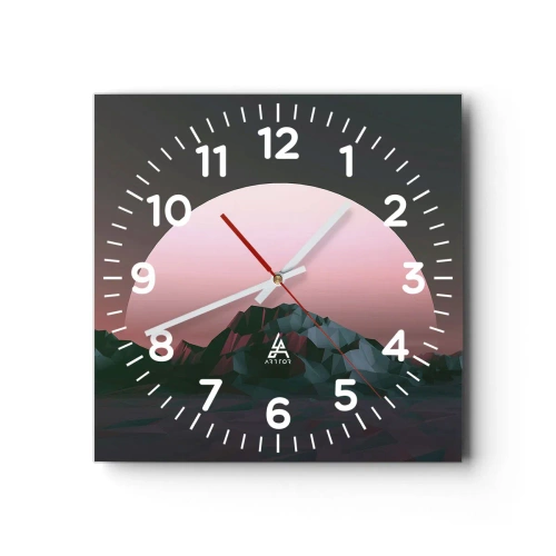 Relógio de parede - Relógio em vidro - Numa galáxia vizinha - 40x40 cm