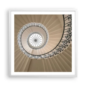 Pôster em moldura branca - Dentro da casca - 60x60 cm