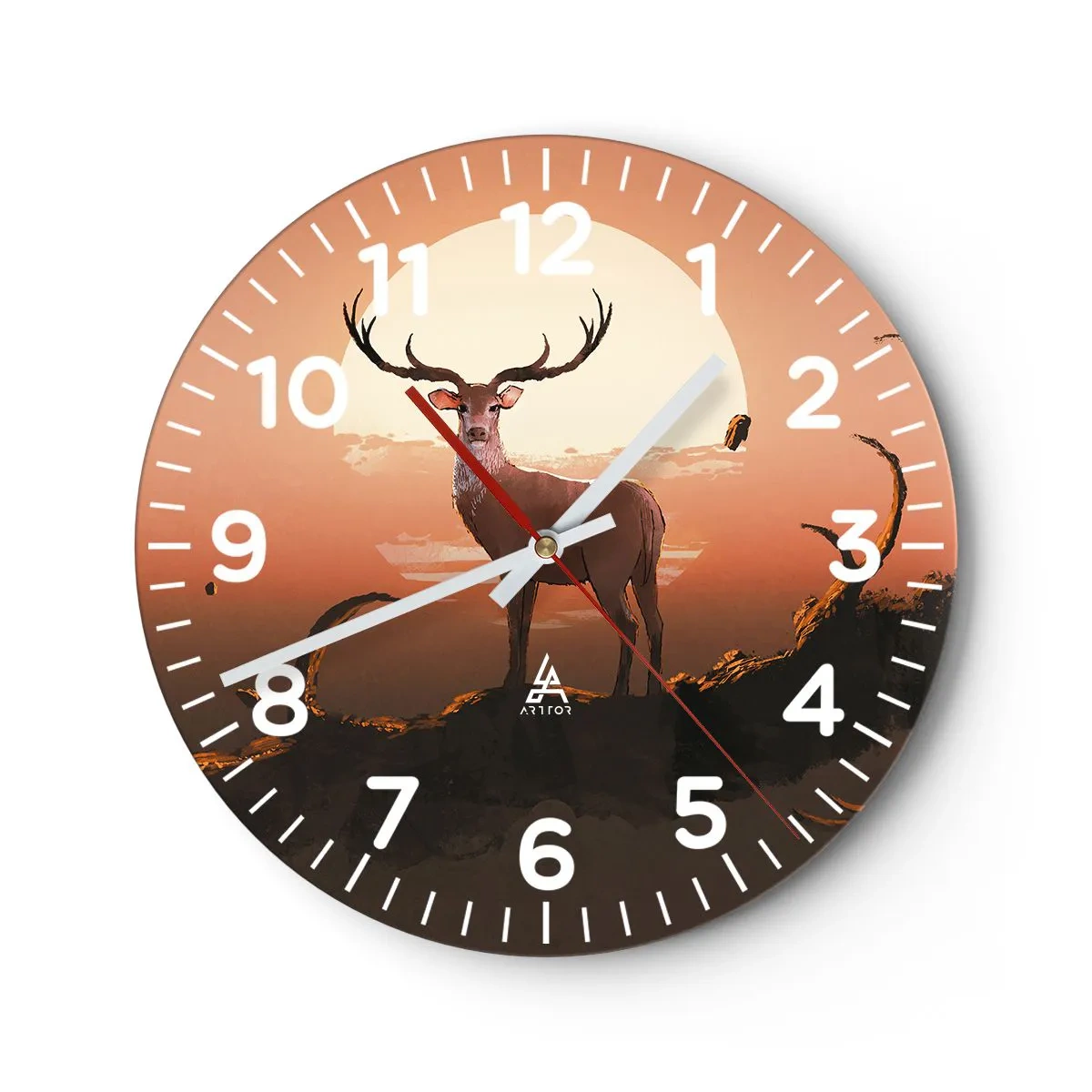 Relógio de parede - Relógio em vidro - Esta noite é diferente de qualquer outra - 40x40 cm