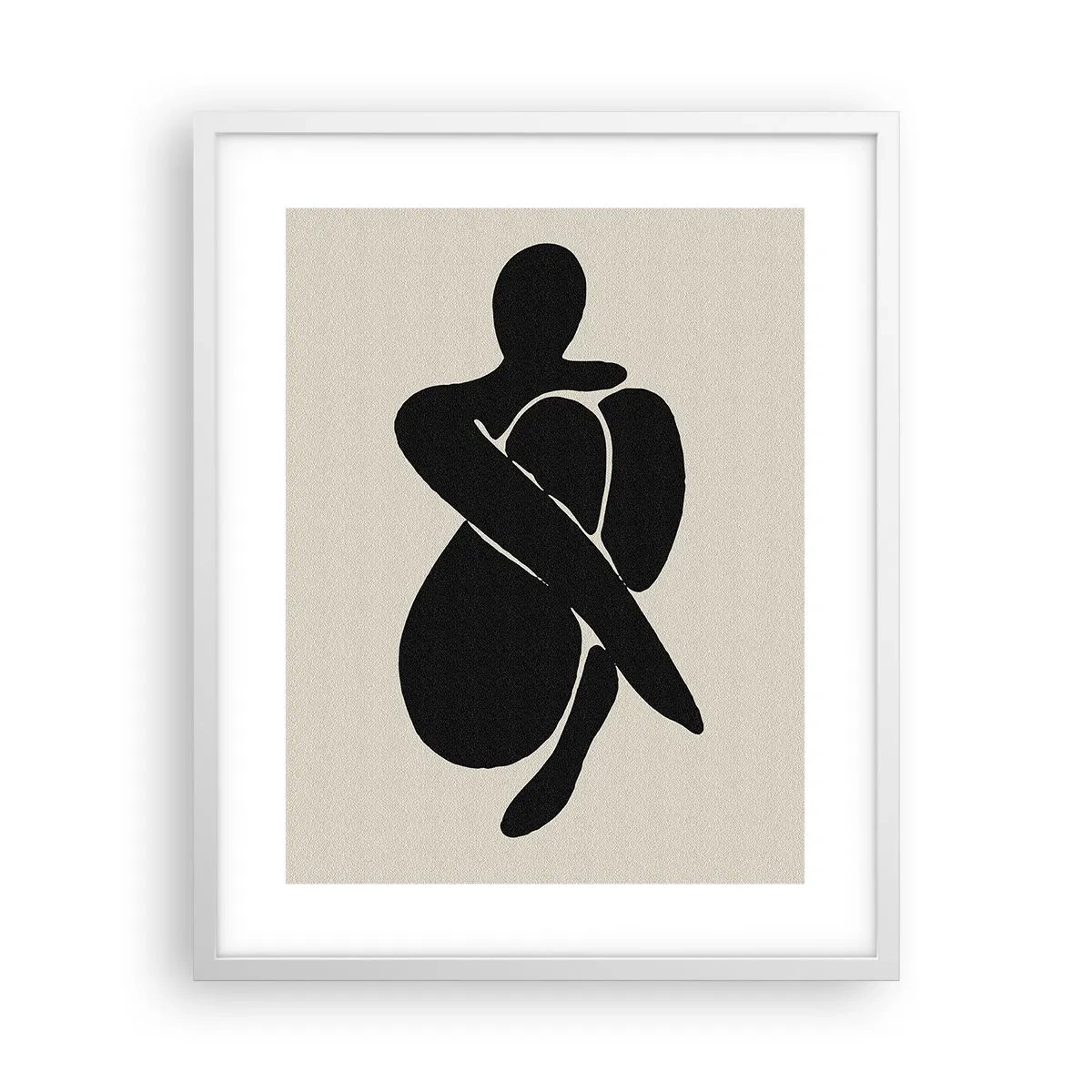 Pôster em moldura branca - Em seus próprios braços - 40x50 cm