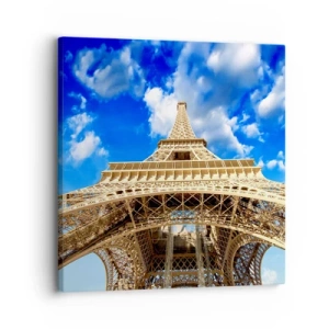 Quadro em tela - Alcançando o céu e as nuvens - 30x30 cm