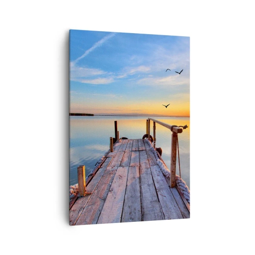 Quadro em tela - Caminhando em direção ao sol - 70x100 cm