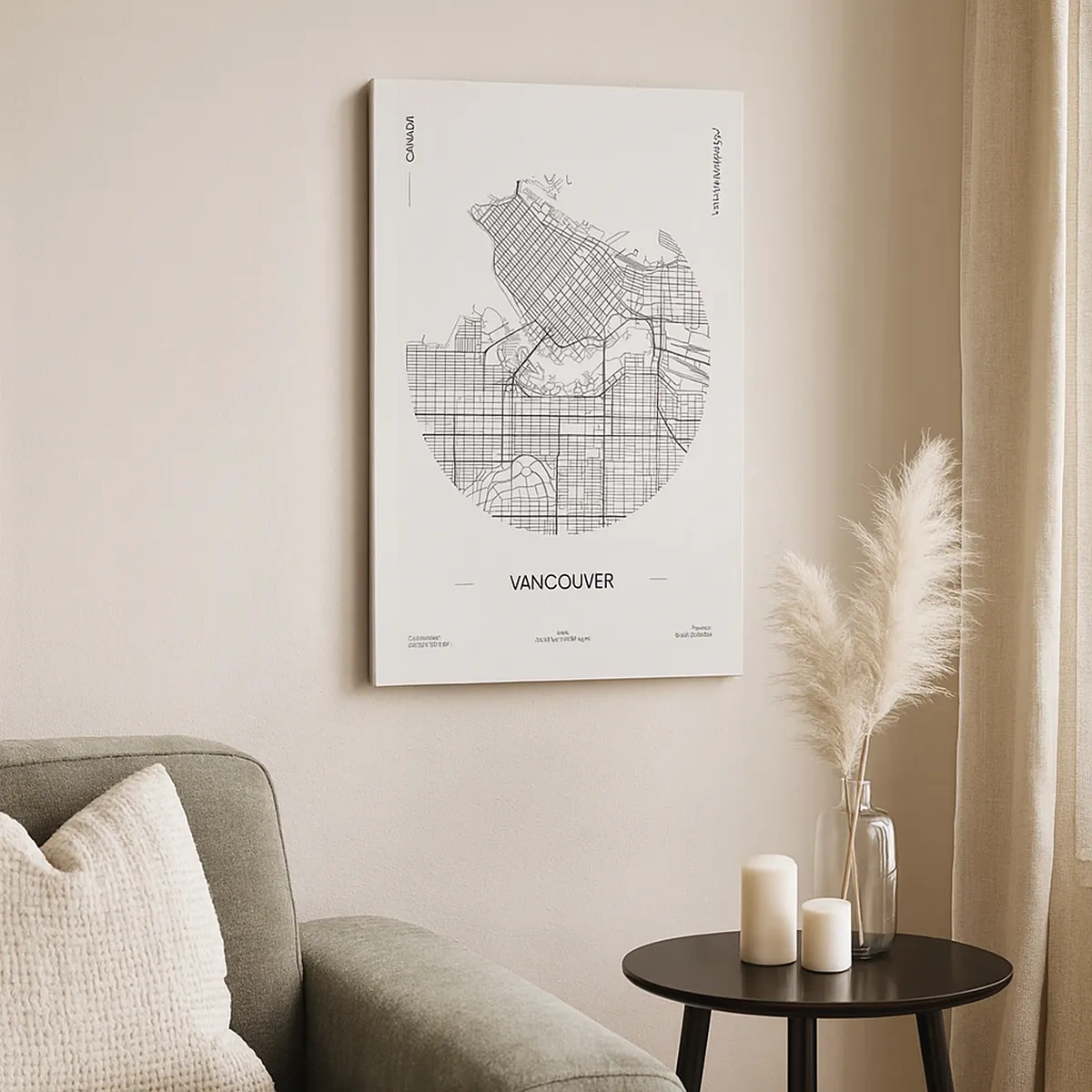 Quadro em tela - Anatomia de Vacouver - 50x70 cm