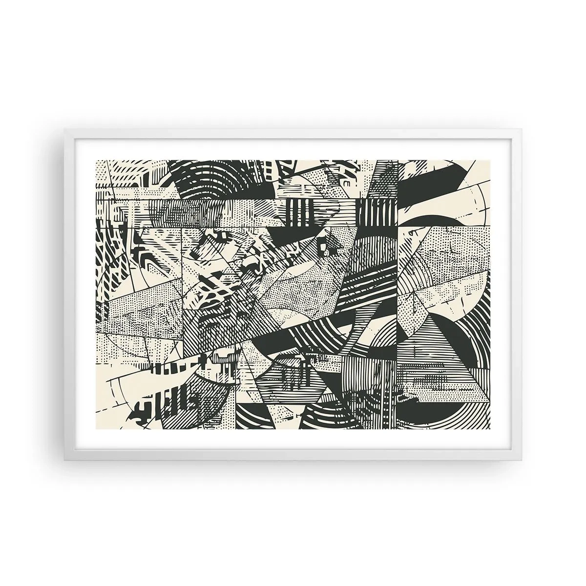 Pôster em moldura branca - A dinâmica do presente - 70x50 cm