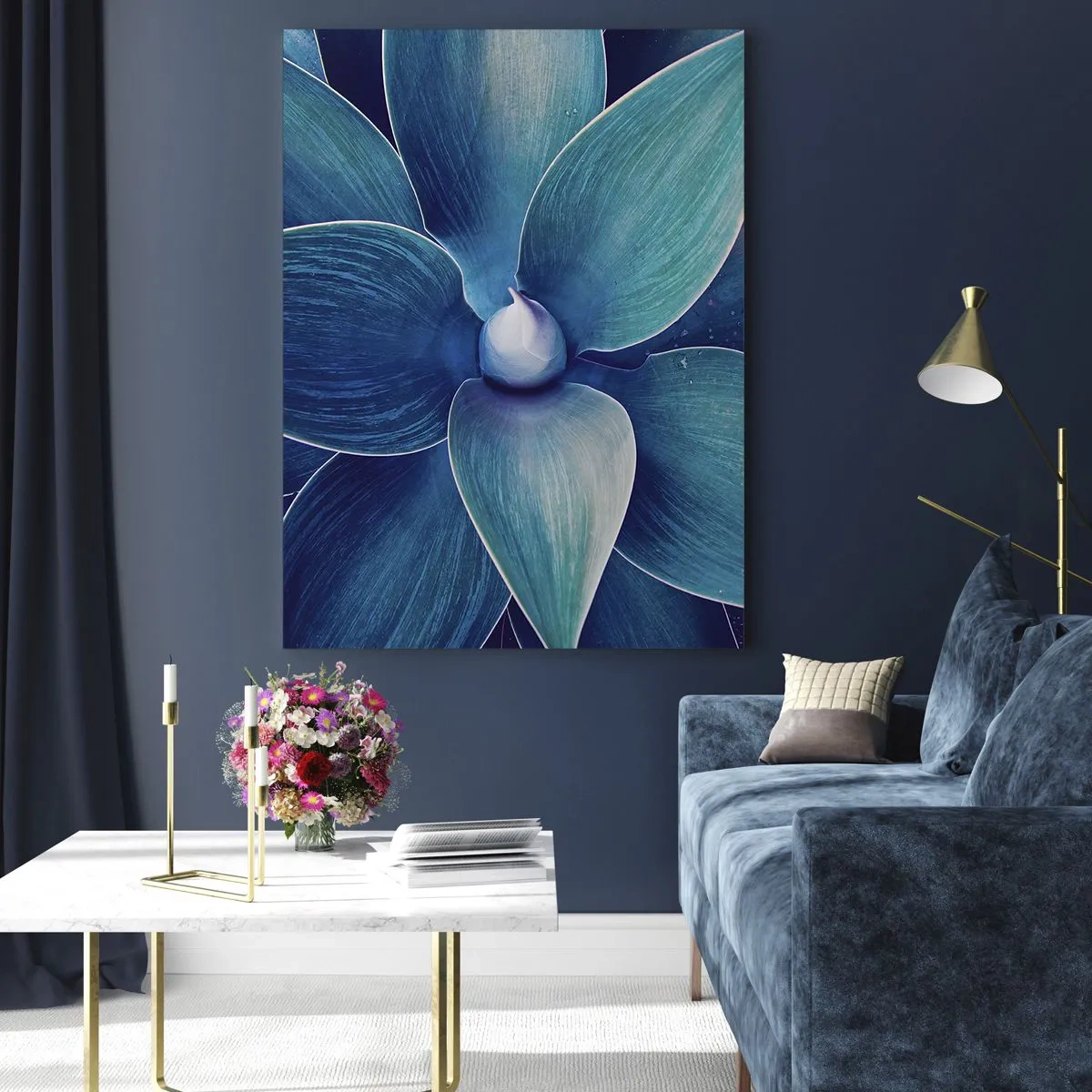 Quadro em vidro - O azul do céu - 50x70 cm