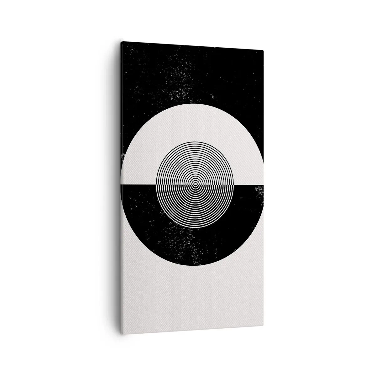 Quadro em tela - Harmonia a preto e branco - 55x100 cm