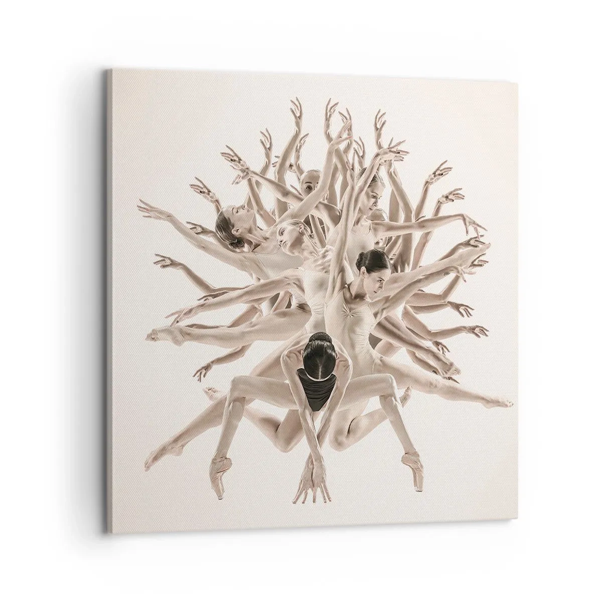 Quadro em tela - Florescendo na dança - 60x60 cm
