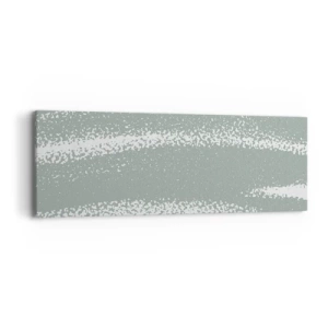 Quadro em tela - Abstração em um clima de inverno - 90x30 cm
