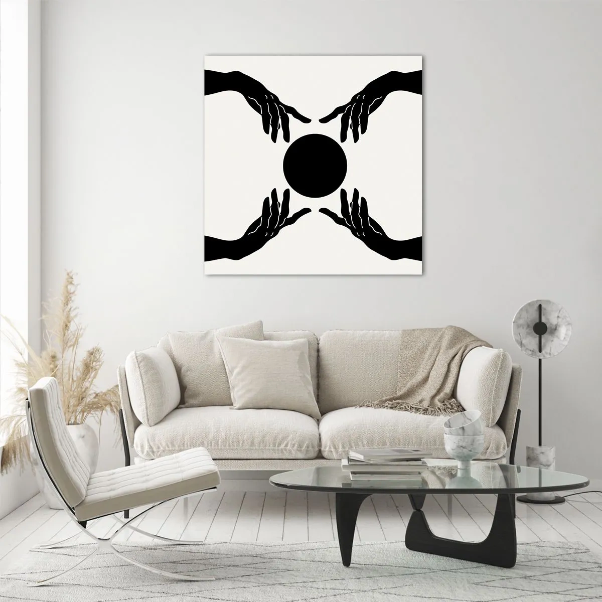 Quadro em vidro - Sinal secreto - 40x40 cm