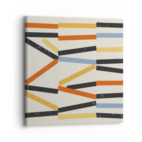 Quadro em tela - Composição ao nível - 30x30 cm