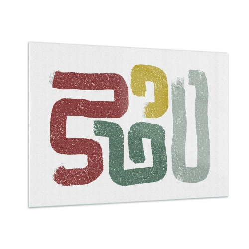 Quadro em vidro - Em uma língua desconhecida - 100x70 cm