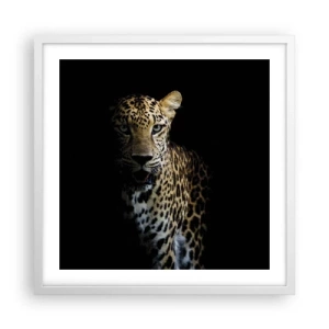 Pôster em moldura branca - Beleza escura - 50x50 cm