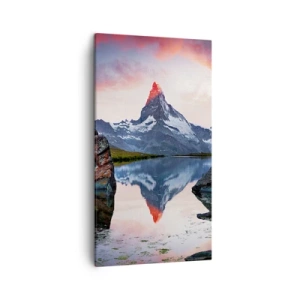 Quadro em tela - O coração das montanhas é quente - 45x80 cm