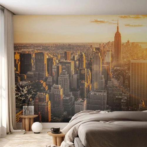 Papel de Parede Premium Canvas - Crescer ao sol - Cidade, Nova Iorque, Arquitetura - 200x140 cm