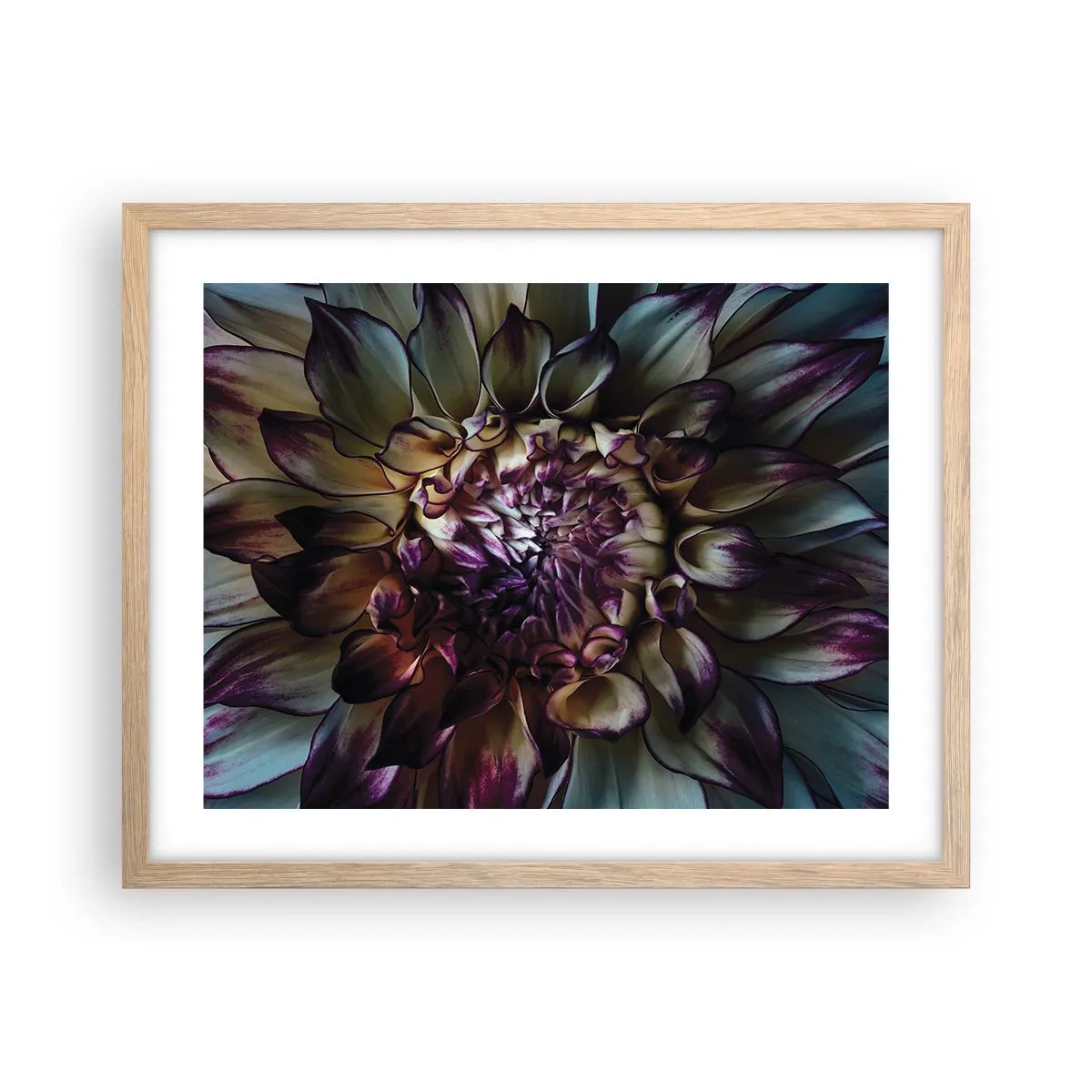 Pôster com moldura de carvalho claro - O florescimento da juventude - 50x40 cm