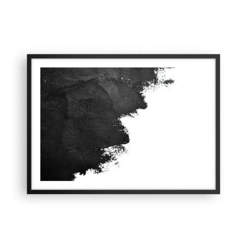 Pôster com moldura preta - Elementos: terra - 70x50 cm