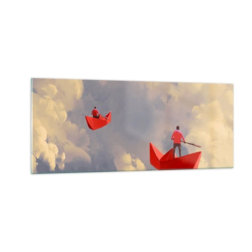 Quadro em vidro - Expedição dos sonhadores - 100x40 cm