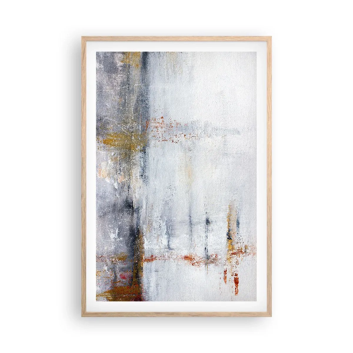 Pôster com moldura de carvalho claro - Atrás da cortina de ar - 61x91 cm