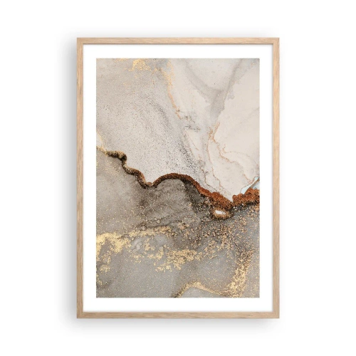 Pôster com moldura de carvalho claro - No limite das cores - 50x70 cm