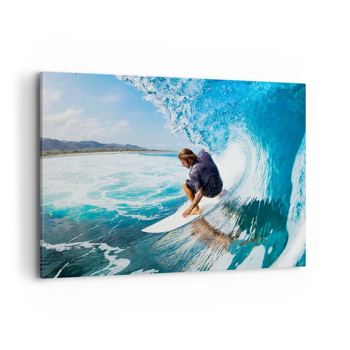 Quadro em tela - Dançando com as ondas - 100x70 cm