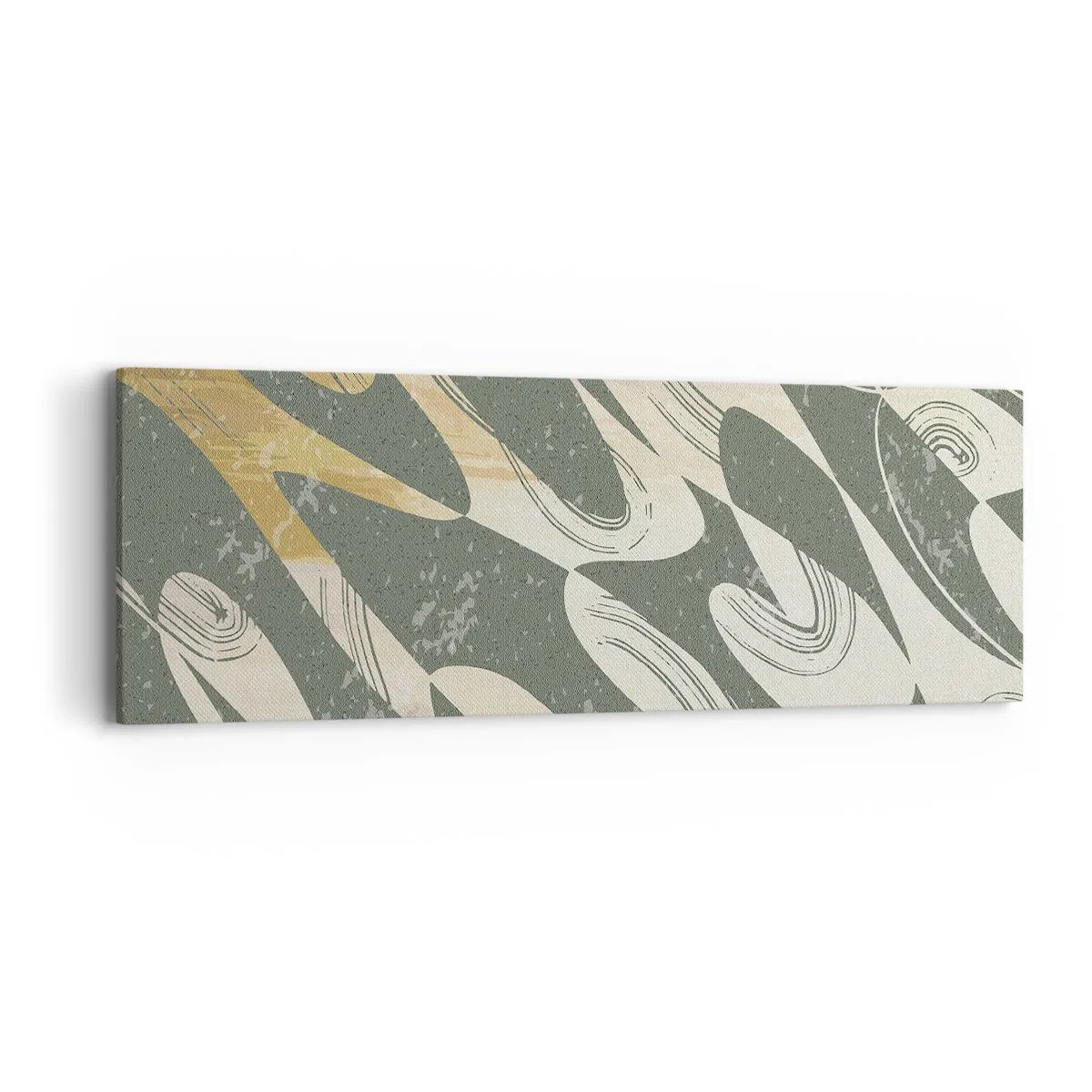 Quadro em tela - Abstração rítmica - 90x30 cm