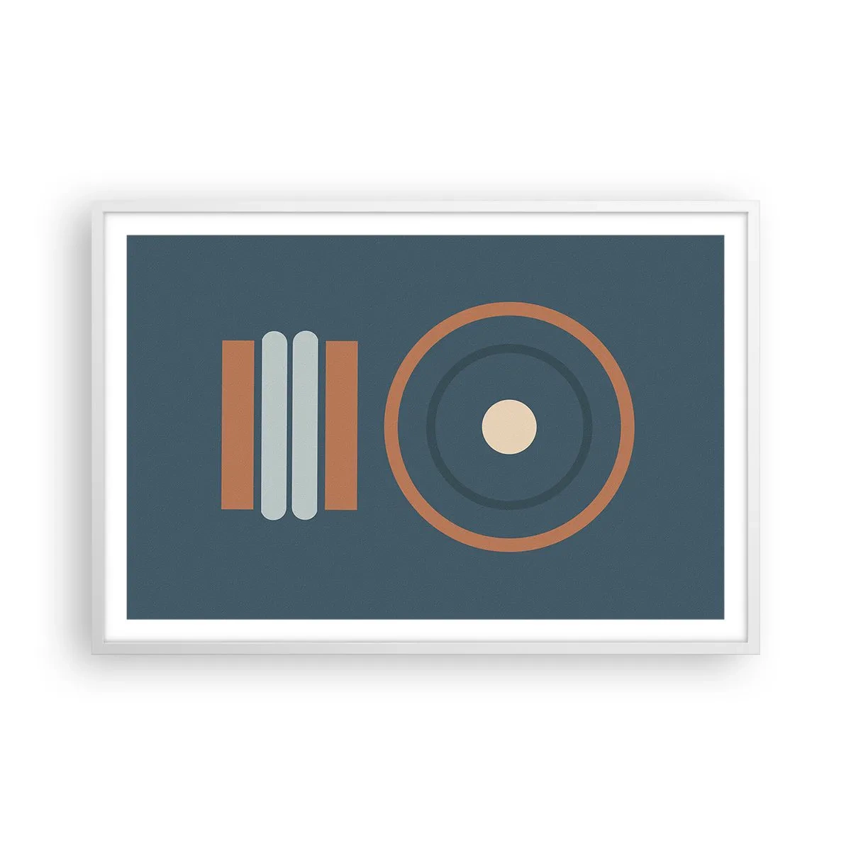 Pôster em moldura branca - A essência da questão - 91x61 cm