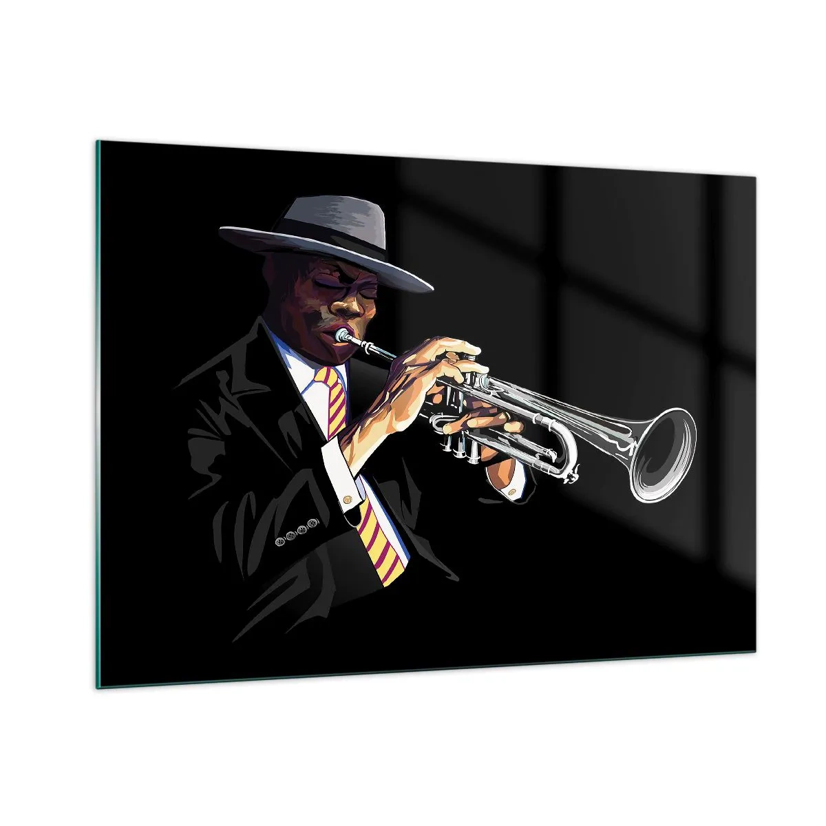Quadro em vidro - Charme da velha escola - 100x70 cm