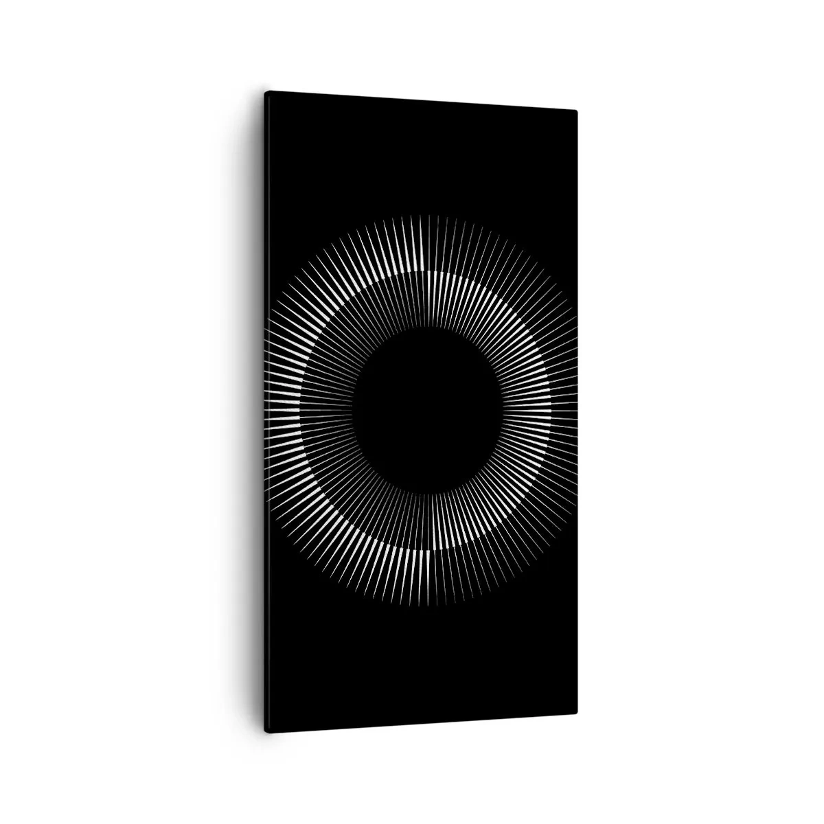 Quadro em tela - Sol preto - 55x100 cm