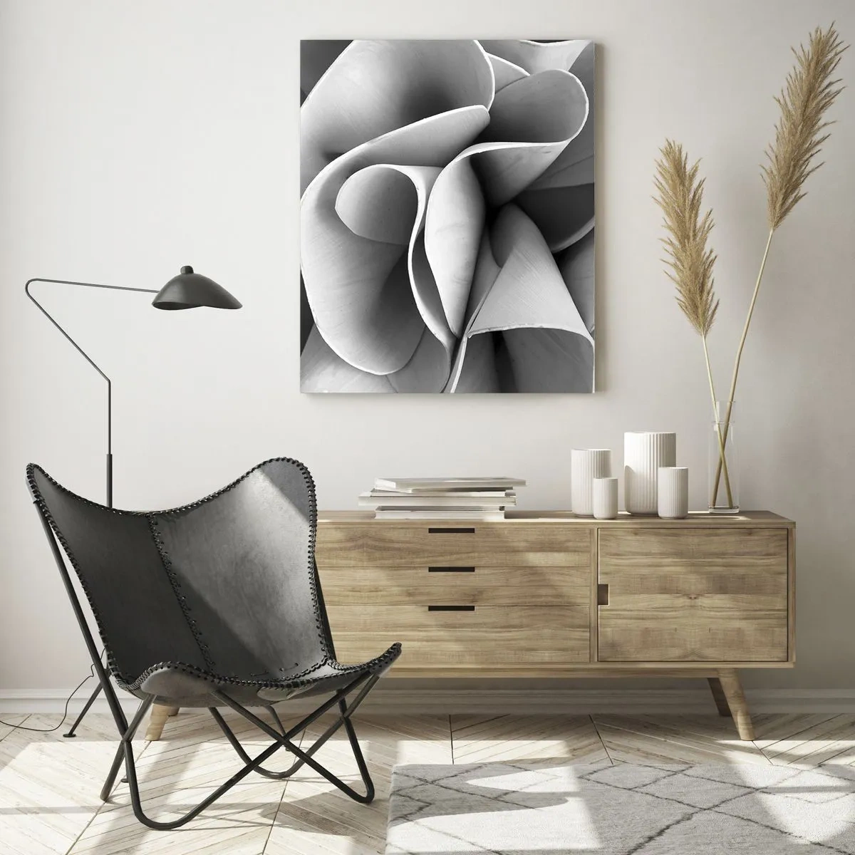 Quadro em vidro - Acontece no espaço - 50x70 cm