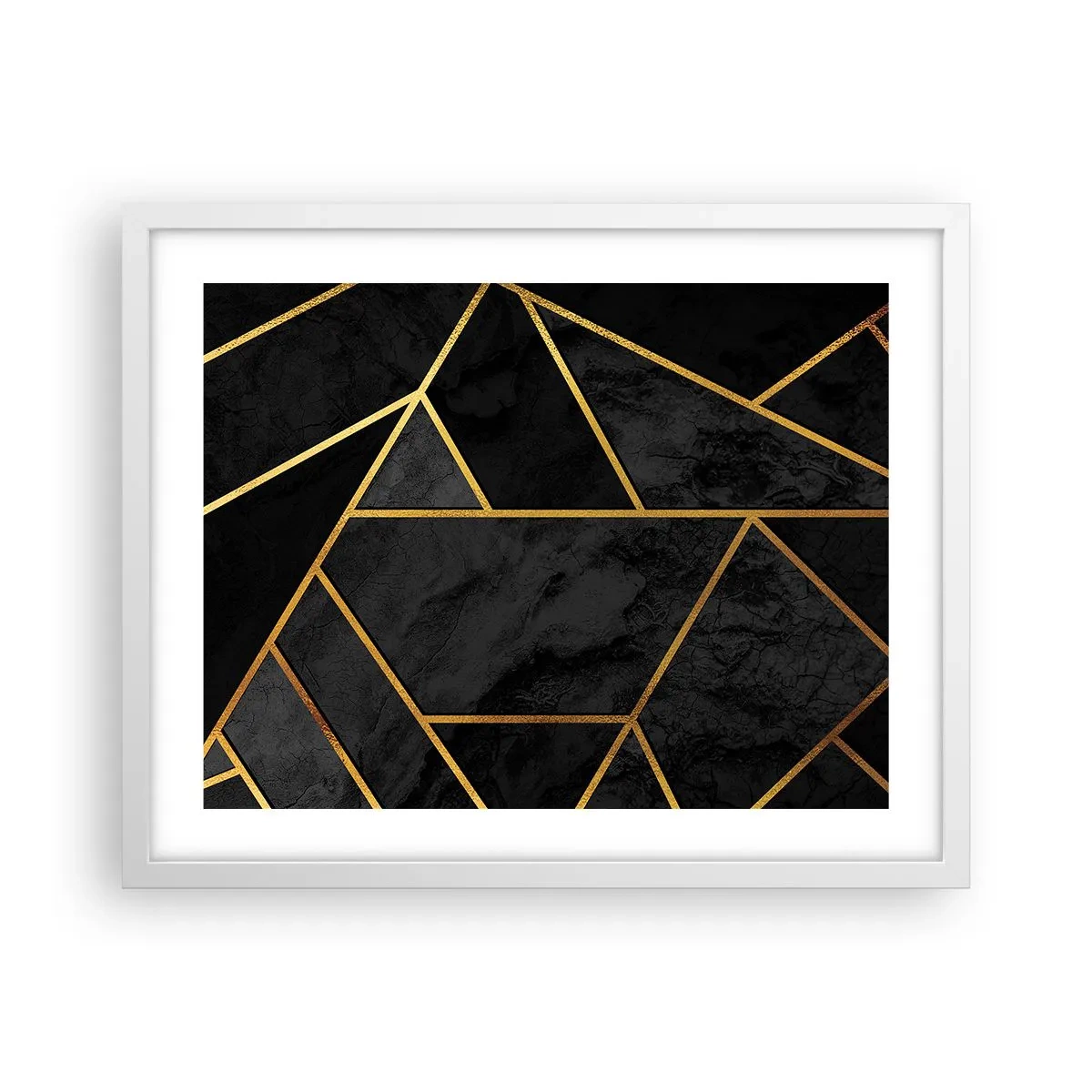 Pôster em moldura branca - Escuridão e esplendor - 50x40 cm