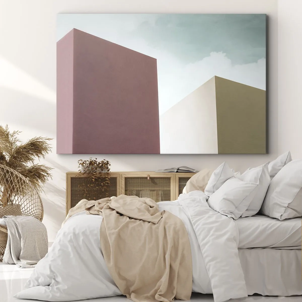 Quadro em tela - A geometria de um verão ensolarado - 120x80 cm