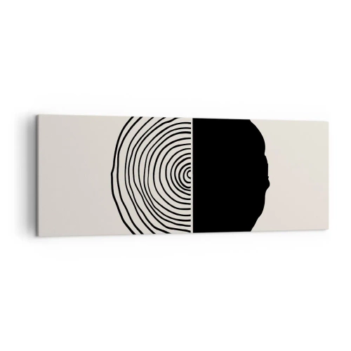 Quadro em tela - Meio a meio - 140x50 cm