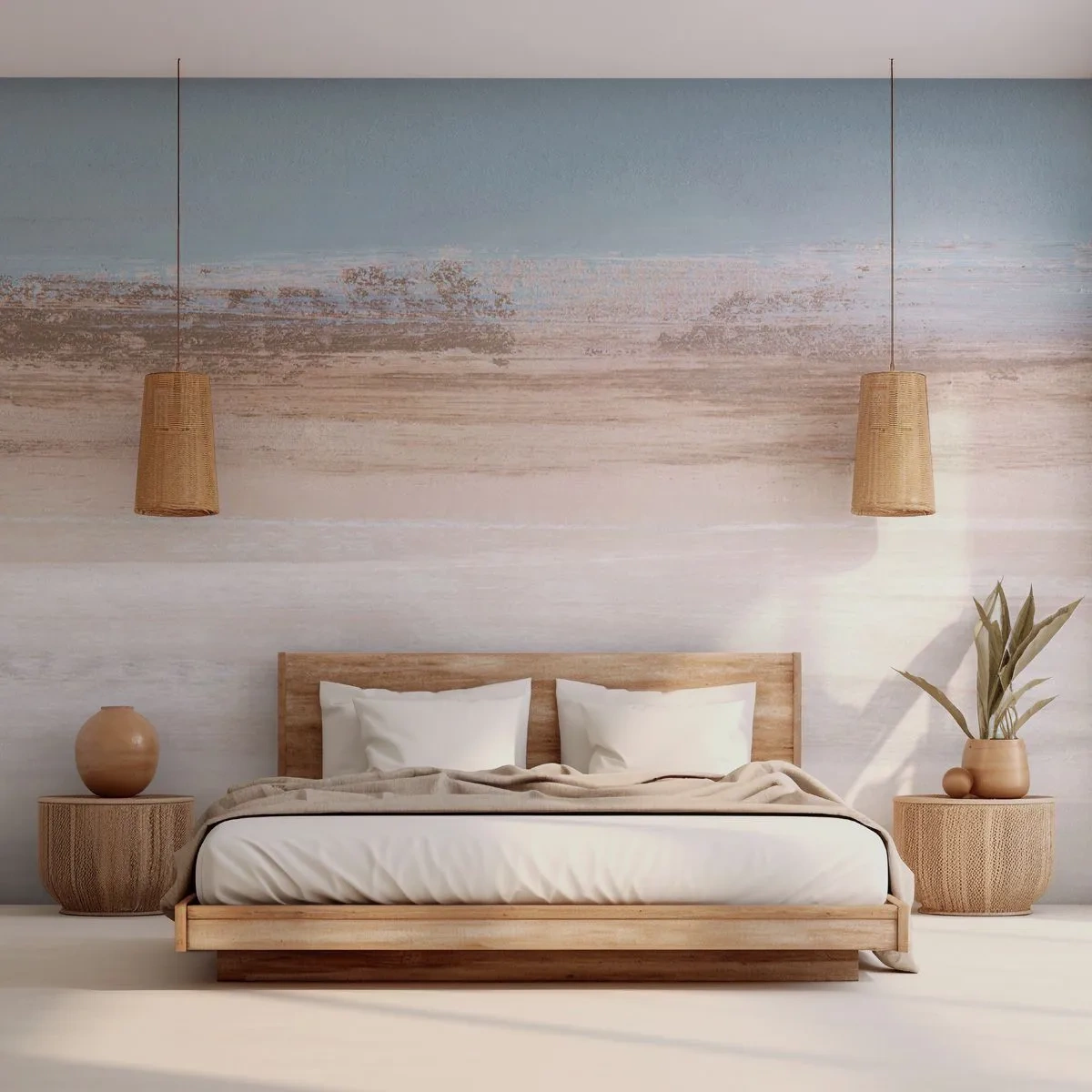 Papel de Parede Standard Eco - Paisagem ambígua - Pedaço, Brilhante, Minimalismo - 400x280 cm