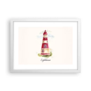 Pôster em moldura branca - Sempre há clima - 40x30 cm