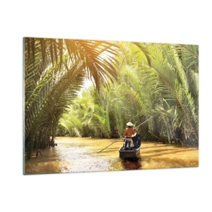 Quadro em vidro - Desfiladeiro das palmeiras - 120x80 cm