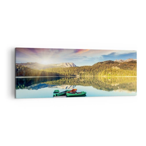 Quadro em tela - Sobre a água tão lisa como um espelho - 140x50 cm
