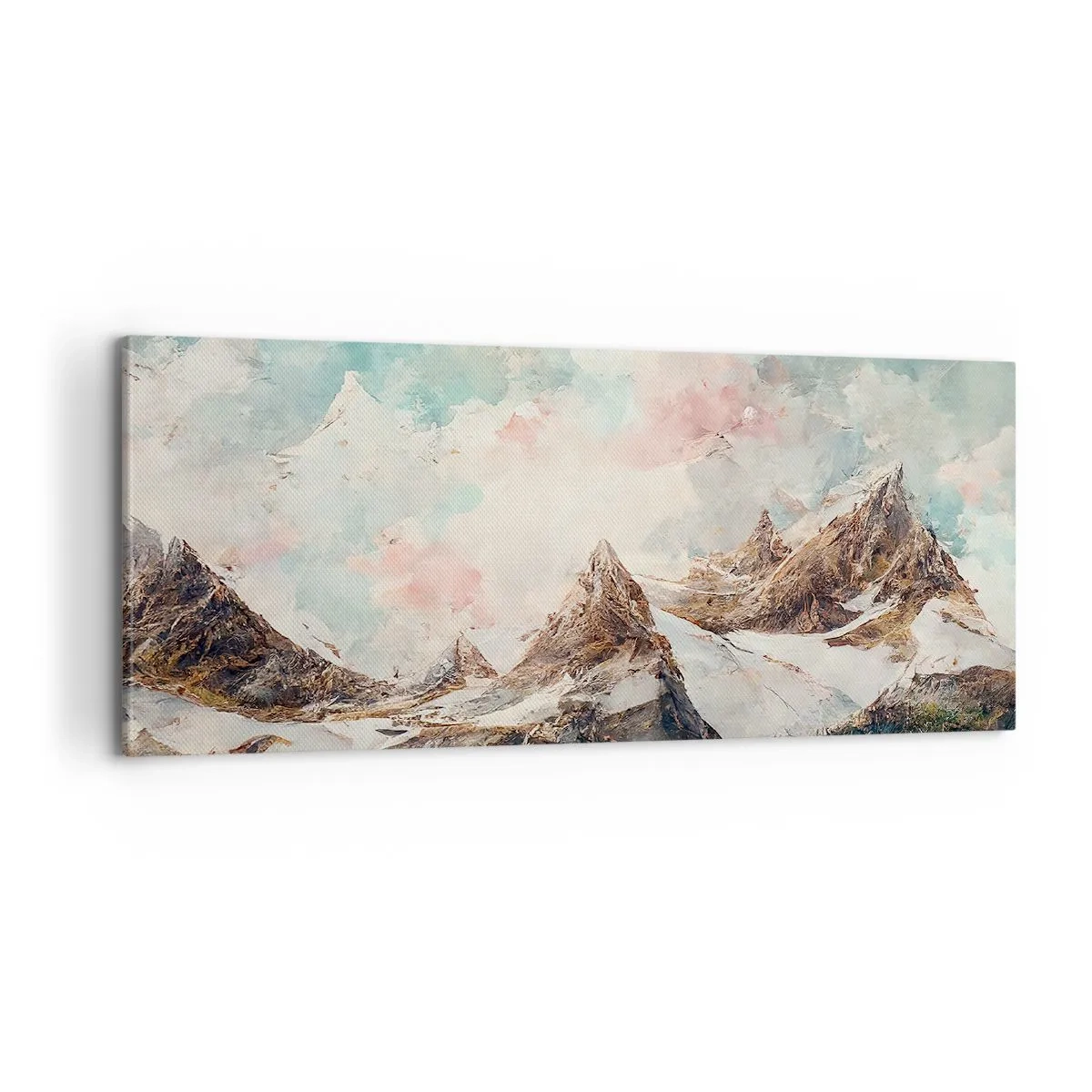 Quadro em tela - Lâminas de rocha - 100x40 cm