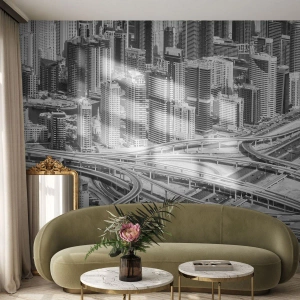 Papel de Parede Premium Canvas - Dubai – uma cidade impossível - Cidade, Arquitetura, Metrópole - 300x210 cm