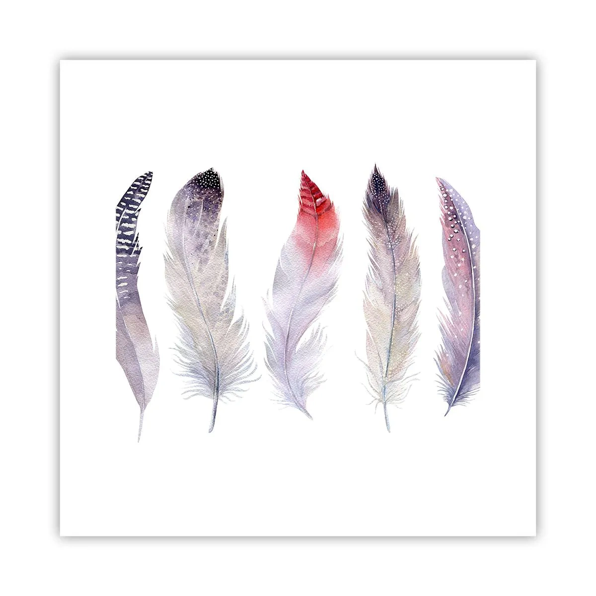 Pôster - Delicadas como uma névoa multicolorida - 30x30 cm