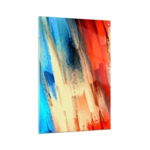 Quadro em vidro - Cascata de cores - 70x100 cm