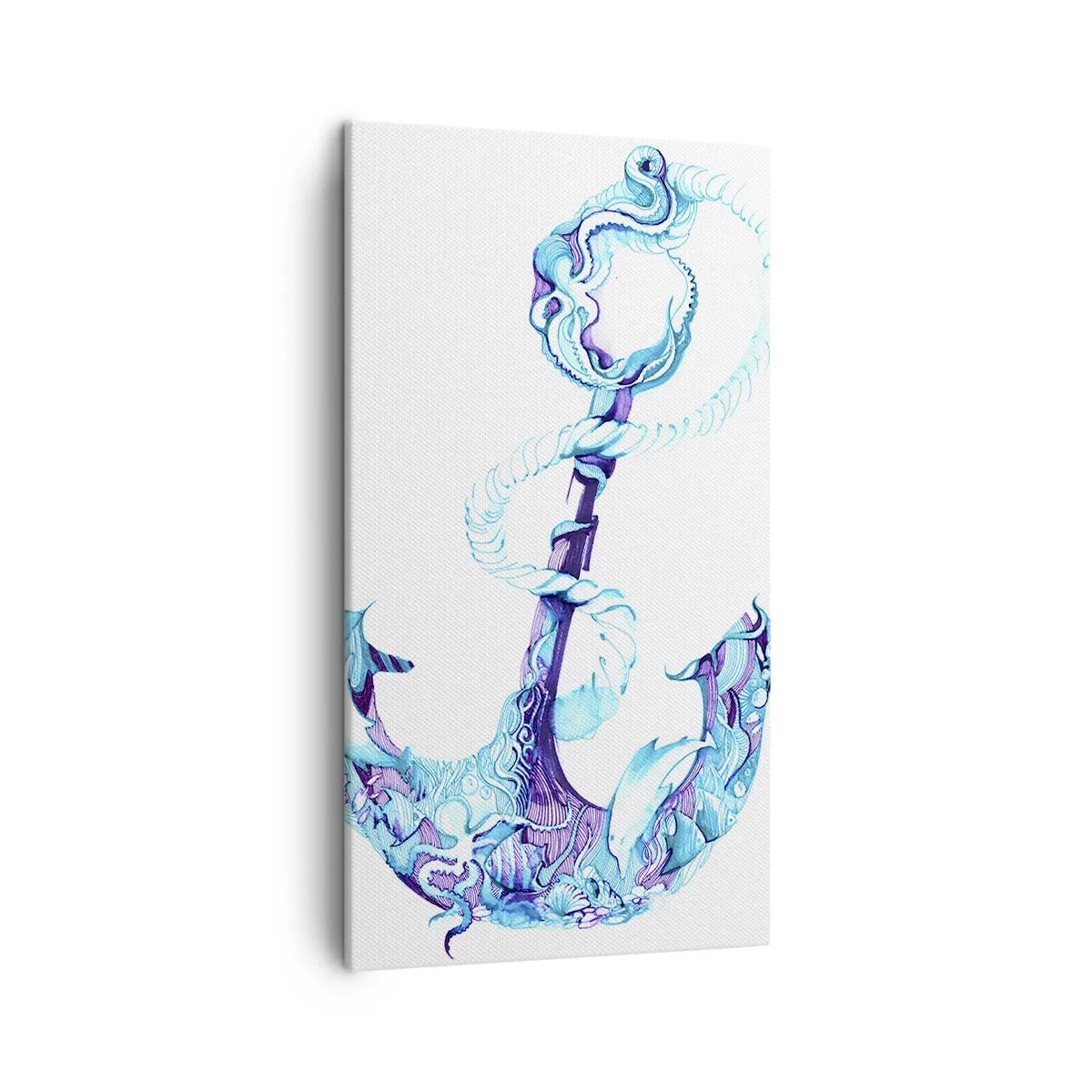 Quadro em tela - Guardião dos segredos do mar - 45x80 cm