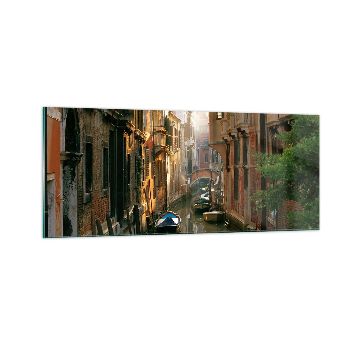 Quadro em vidro - Em um beco veneziano - 100x40 cm