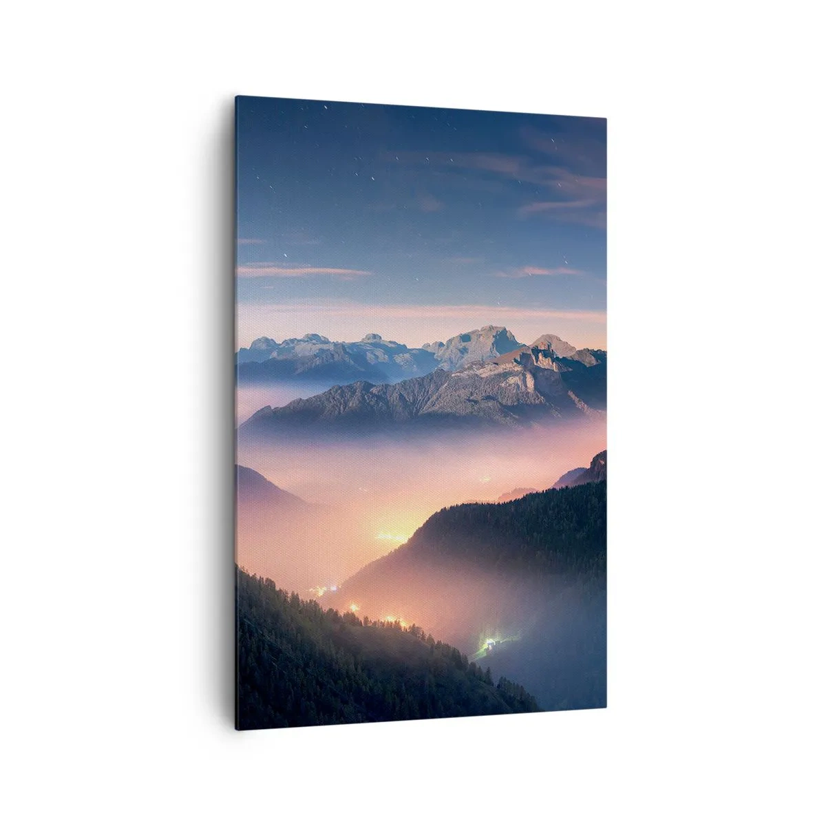Quadro em tela - Luz nos vales - 80x120 cm