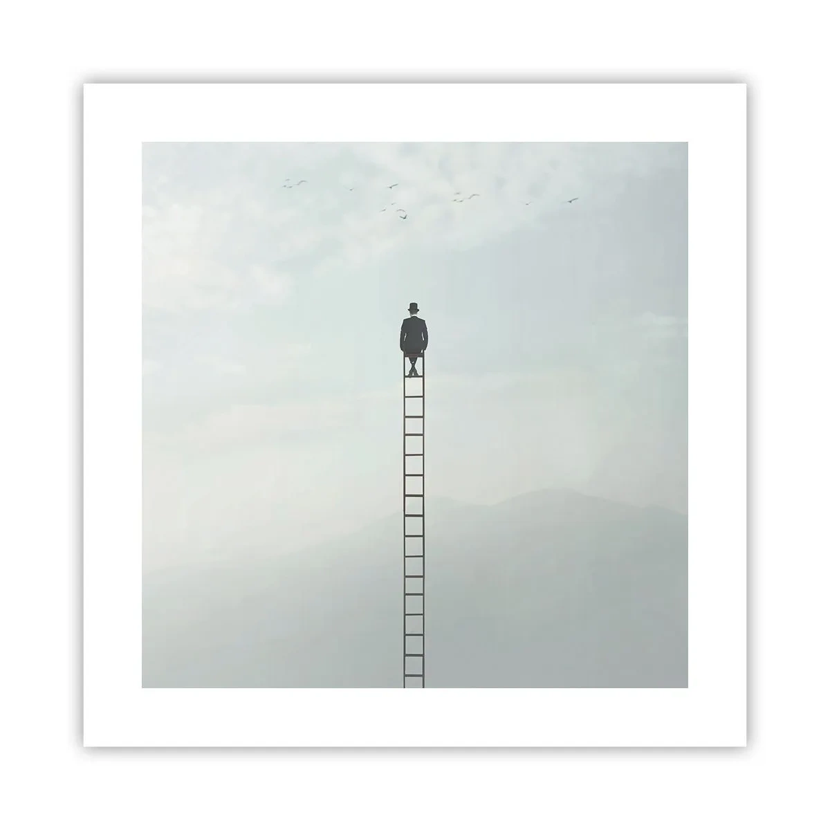 Pôster - Vá além - 40x40 cm