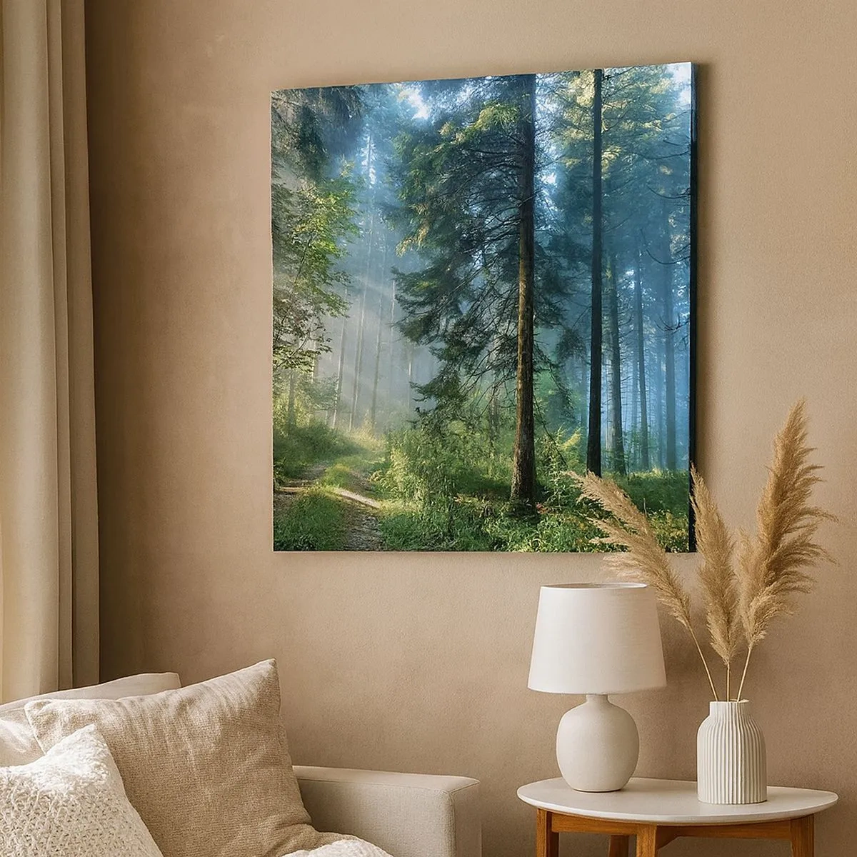 Quadro em tela - Radiante de manhã - 30x30 cm