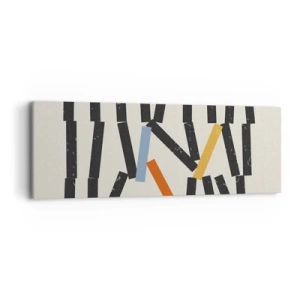 Quadro em tela - Dominó – composição - 90x30 cm