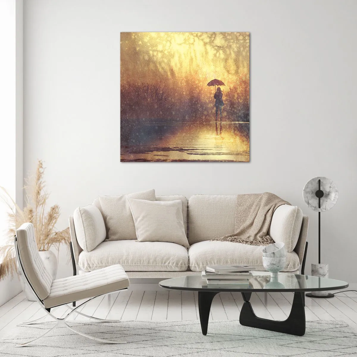 Quadro em vidro - Sinto alguém a olhar para mim - 30x30 cm