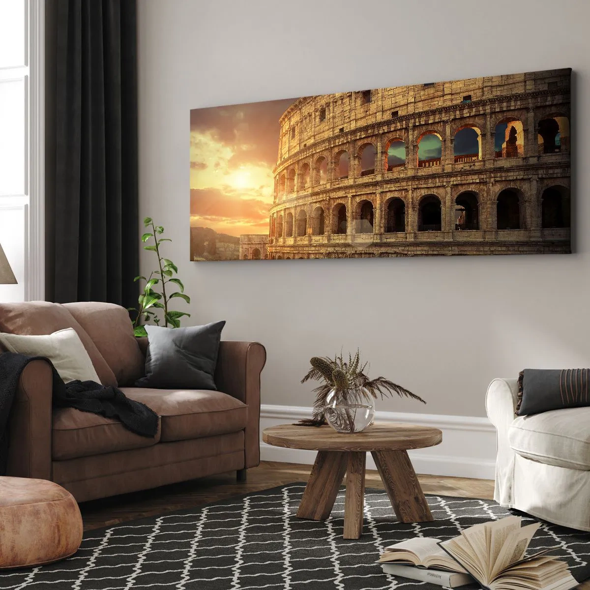 Quadro em tela - Monumento colossal - 100x40 cm