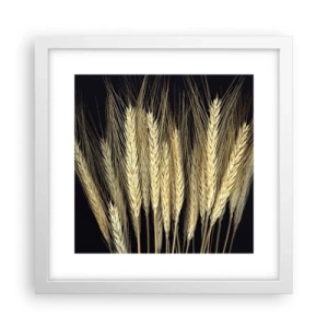 Pôster em moldura branca - Magia rústica - 30x30 cm